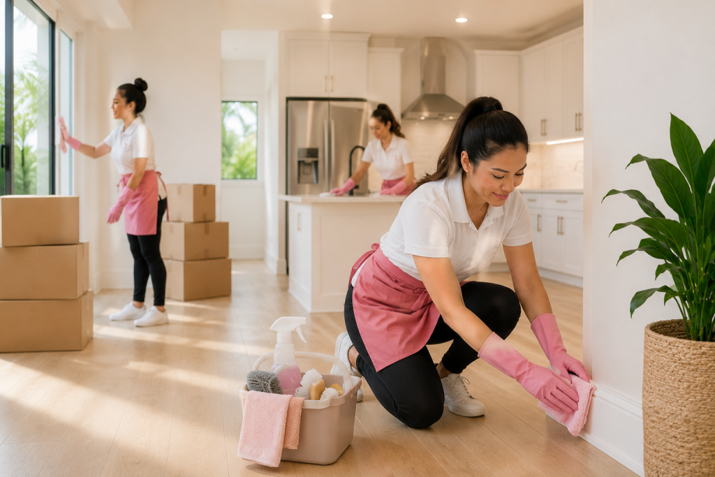 Move-Out Cleaning Services Honolulu by Gleamoura Cleaning Services preparing an empty home in Oʻahu