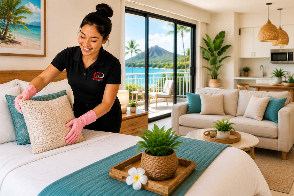 Gleamoura Cleaning Services providing Airbnb cleaning services in Honolulu and across Oʻahu